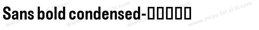 Sans bold condensed字体转换
